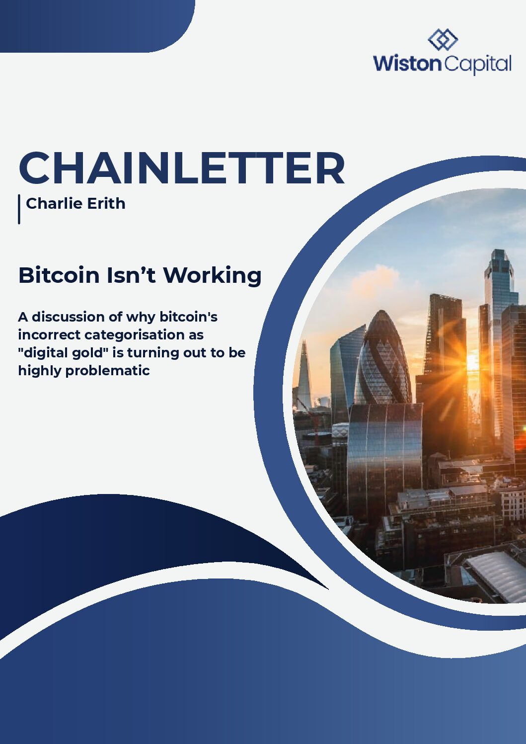 Bitcoin Isn’t Working